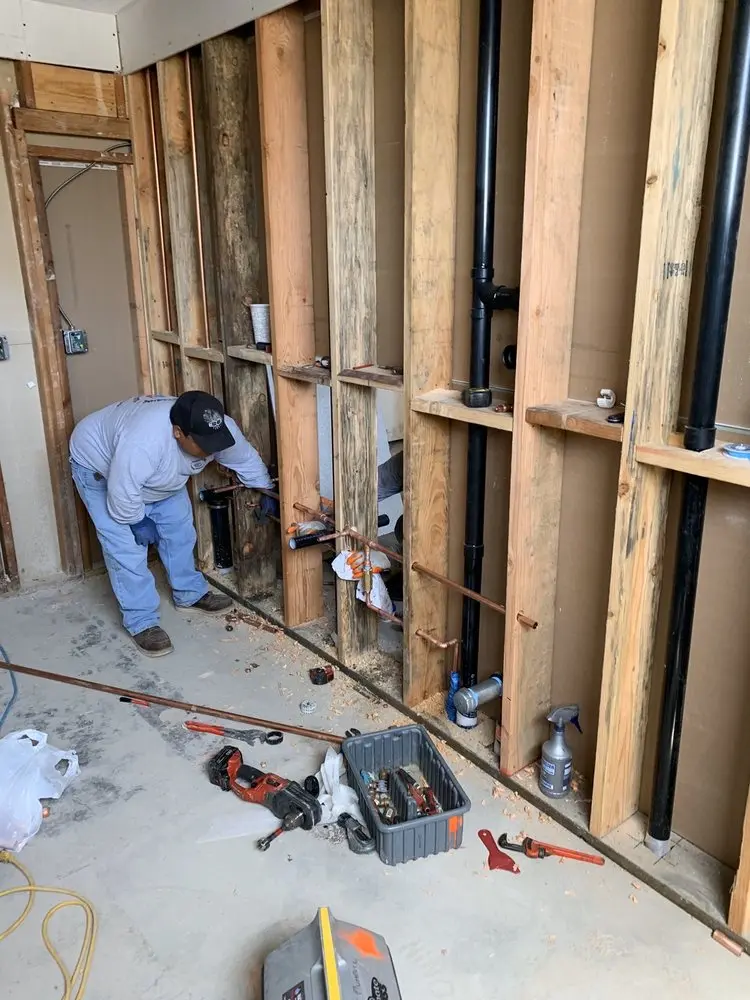 Commercial rough-in plumbing for Trenchless Sewer Repair in West Windsor